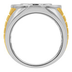 1.00 Ct Prong Set 14Kt White Gold Men's Ring  // Size 10