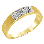 0.20 Ct 10K Yellow Gold Men’s Diamond Ring  // Size 10
