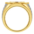 1.00 Ct Prong Set 14Kt Yellow Gold Men's Ring  // Size 10