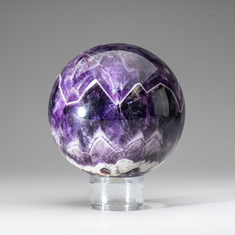 Polished Quality Amethyst Sphere With Acrylic Display Stand