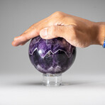 Polished Quality Amethyst Sphere With Acrylic Display Stand