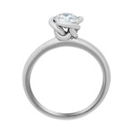 Fleur Celeste Platinum + Diamond Ring // Ring Size: 6 // New
