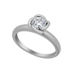 Fleur Celeste Platinum Diamond Ring // Ring Size: 4.75 // New