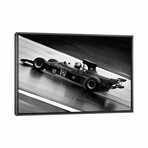 F1 Wet Track Grayscale by Unknown Artist (18"H x 26"W x 0.75"D)