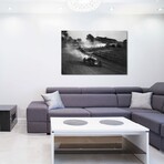 1930s Auto Race On Dirt Track by Vintage Images (18"H x 26"W x 0.75"D)