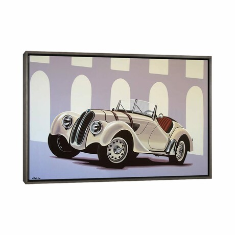 BMW 328 Roadster 1936 by Paul Meijering (18"H x 26"W x 0.75"D)