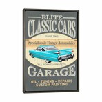 Elite Classic Cars Garage by Lantern Press (26"H x 18"W x 0.75"D)