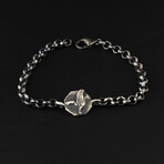 Griffin Bracelet Sterling Silver // Antique Silver (L)