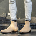 Chelsea Boots // Light Beige (US: 7.5)