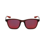 Nike Unisex Pueblo Classic Sunglasses // Peublo Brown + Gym Red + Gray Red Mirror