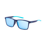 Nike Unisex Channel Sunglasses // Matte Midnight Navy-Gray + Blue Mirror