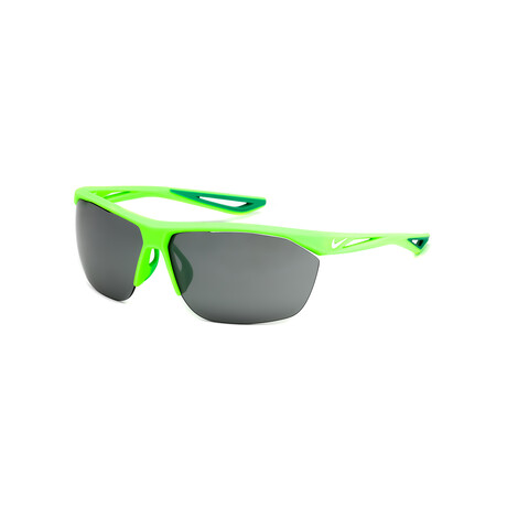 Nike Unisex Tailwind Sunglasses // Matte Volt Green + Gray-Silver Flash