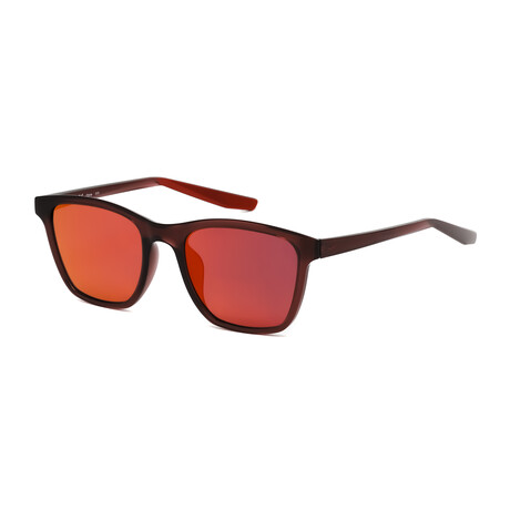 Nike Unisex Pueblo Classic Sunglasses // Peublo Brown + Gym Red + Gray Red Mirror