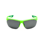 Nike Unisex Tailwind Sunglasses // Matte Volt Green + Gray-Silver Flash