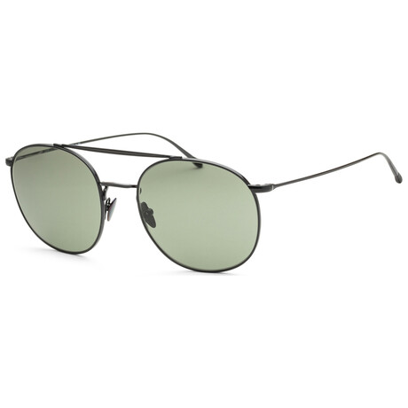 Giorgio Armani Men's AR6092-3014256 Sunglasses // Black + Green