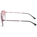 Emporio Armani Men's EA2107-30438H-58 Sunglasses // Matte Red + Gradient Violet