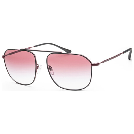 Emporio Armani Men's EA2107-30438H-58 Sunglasses // Matte Red + Gradient Violet