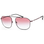 Emporio Armani Men's EA2107-30438H-58 Sunglasses // Matte Red + Gradient Violet