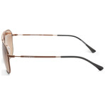 Emporio Armani Men's EA2107-304913-58 Sunglasses // Matte Brown + Brown Gradient