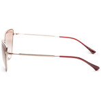 Emporio Armani Women's EA2108-316713-57 Sunglasses // Rose Gold + Gradient Brown