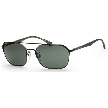 Emporio Armani Men's EA2119-314471-57 Sunglasses // Matte Green + Dark Green