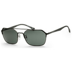 Emporio Armani Men's EA2119-314471-57 Sunglasses // Matte Green + Dark Green
