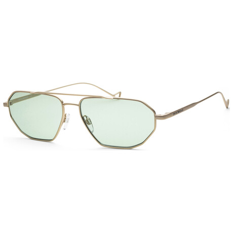 Emporio Armani Men's EA2113-300280-58 Sunglasses // Matte Pale Gold + Light Blue
