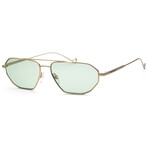 Emporio Armani Men's EA2113-300280-58 Sunglasses // Matte Pale Gold + Light Blue