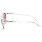 Emporio Armani Men's EA4163-588269-56 Sunglasses // Crystal + Dark Violet