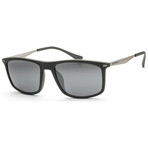 Emporio Armani Men's EA4171U-54376G-57 Sunglasses // Matte Gray + Light Gray Mirror
