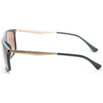 Emporio Armani Men's EA4171U-505813-57 Sunglasses // Matte Green + Gradient Brown