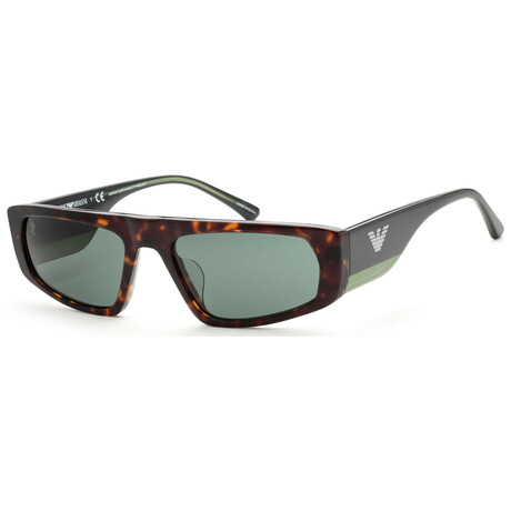 Emporio Armani Men's EA4168F-587971-56 Sunglasses // Havana + Green Solid