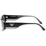 Emporio Armani Men's EA4168F-507587-56 Sunglasses // Black + Gray