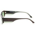 Emporio Armani Men's EA4168F-5910-2-56 Sunglasses // Brown + Green Solid