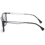 Emporio Armani Men's EA4154-500187-56 Sunglasses // Matte Black + Gray