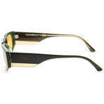 Emporio Armani Men's EA4168-590985-56 Sunglasses // Green + Yellow