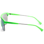 Emporio Armani Men's EA4146-58343136 Sunglasses // Green + Green Mirrored