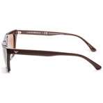 Emporio Armani Women's EA4169-591013-54 Sunglasses // Transparent Red + Brown Gradient