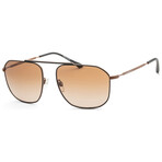 Emporio Armani Men's EA2107-304913-58 Sunglasses // Matte Brown + Brown Gradient