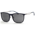 Emporio Armani Men's EA4154F-508887-57 Sunglasses // Matte Blue + Gray