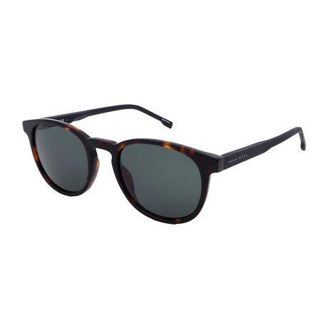 Hugo Boss // Men's 922/S 086 Square Sunglasses // Dark Havana + Green