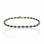 Superoro // 18K Yellow Gold + Ceramic Bracelet I // 8.25" // New