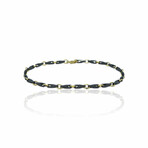 Superoro // 18K Yellow Gold + Ceramic Bracelet II // 8.25" // New