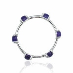 Superoro // 18K White Gold Amethyst Ring // Ring Size: 6.75 // New