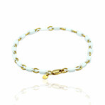Superoro // 18K Yellow Gold + Ceramic Bracelet // 8.25" // New
