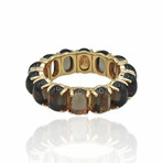 Superoro // 18K Rose Gold Smoky Quartz Ring // Ring Size: 6 // New