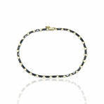 Superoro // 18K Yellow Gold + Ceramic Bracelet I // 8.25" // New