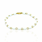 Superoro // 18K Yellow Gold + Ceramic Bracelet // 8.25" // New