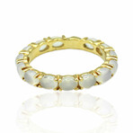 Superoro // 18K Yellow Gold Chalcedony Ring // Ring Size: 6.75 // New