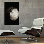 Battered Baseball In Black And White (8"W x 12"H x 0.75"D)